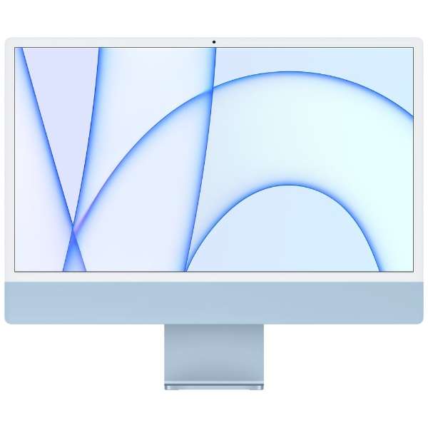 iMac 24インチ  Retina 4.5Kディスプレイモデル[2021年/ SSD 256GB / メモリ 8GB / 8コアCPU / 8コアGPU / Apple M1チップ / ブルー]MGPK3J/A_1