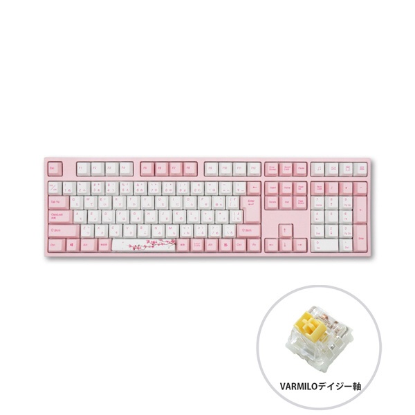ゲーミングキーボード Sakura デイジー軸 vm-ma113-wp88j-daisy [USB /有線]