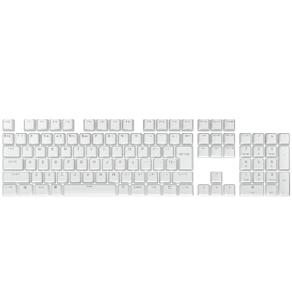 ̥åס ܸ PBT DOUBLE-SHOT PRO Keycaps Keycap Mod Kit White ۥ磻 CH-9911040-JP