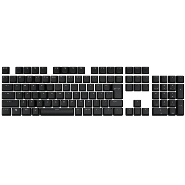 ̥åס ܸ PBT DOUBLE-SHOT PRO Keycaps Keycap Mod Kit Black ֥å CH-9911060-JP