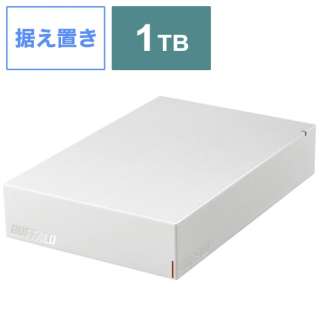 HD-LE1U3-WB 外付けHDD USB-A接続 テレビ・パソコン両対応 ホワイト [1TB /据え置き型]