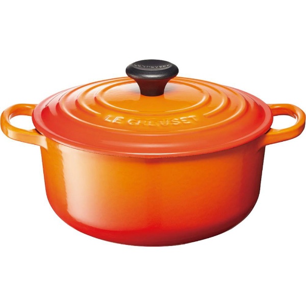 シグニチャー ココット・ロンド 18cm オレンジ 25177180902422 LECREUSET｜ル・クルーゼ 通販 | ビックカメラ.com