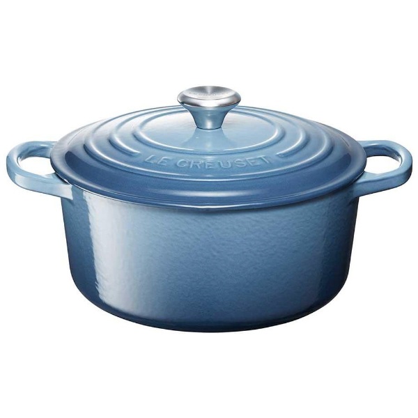 シグニチャー ココット・ロンド 22cm マリンブルー 21177225362430 LECREUSET｜ル・クルーゼ 通販 | ビックカメラ.com