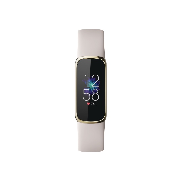Fitbit Luxe フィットネストラッカー ルナホワイト/ソフトゴールド L/Sサイズ FB422GLWT-FRCJK