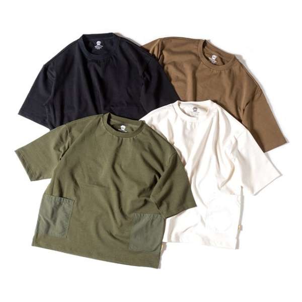 男子的CAMP POCKET Ｔ SHIRT 2.0露营口袋T恤2.0(M码/白)GSC-35_5