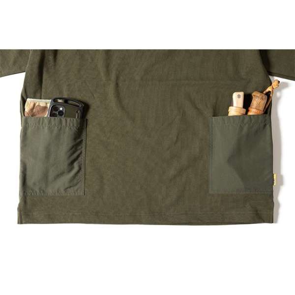 男子的CAMP POCKET Ｔ SHIRT 2.0露营口袋T恤2.0(M码/阿尔法橄榄)GSC-35_3