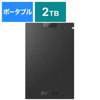 SSD-PG2.0U3-BC外置型SSD USB-A连接黑色[2TB/手提式型]