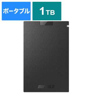 SSD-PG1.0U3-BC OtSSD USB-Aڑ ubN [1TB /|[^u^]