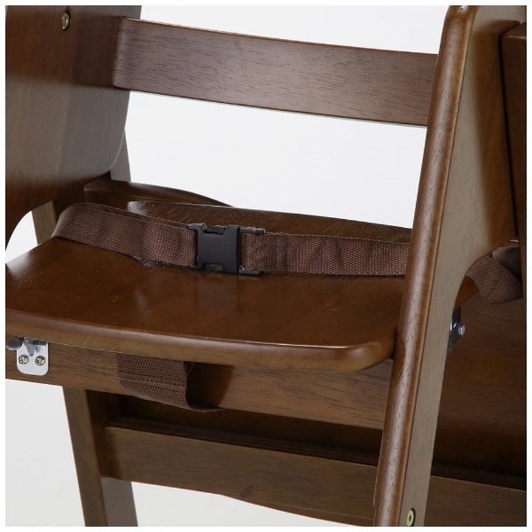 カトージ 木製ハイチェア CENA ステップ切り替え ブラウン-