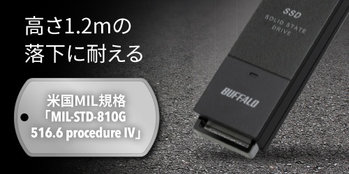BUFFALO SSD-PUT500U3-BKC 外付けSSD 500GB