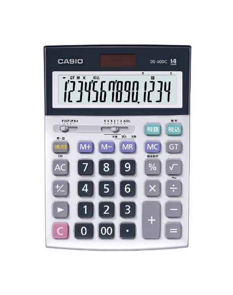 本格実務電卓(日数・時間計算)　DS-40DC　通販　[14桁]　カシオ｜CASIO
