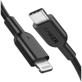 Anker PowerLine II USB-C & ライトニングケーブル(0.9m) black A8632012 [約0.9m]