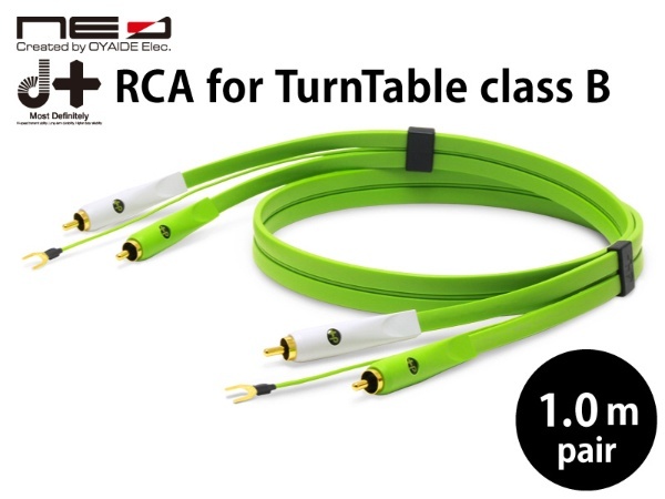 1.0m ターンテーブル用RCAケーブル d+ RCA for TurnTable classB 1.0m オヤイデ電気｜oyaide 通販 