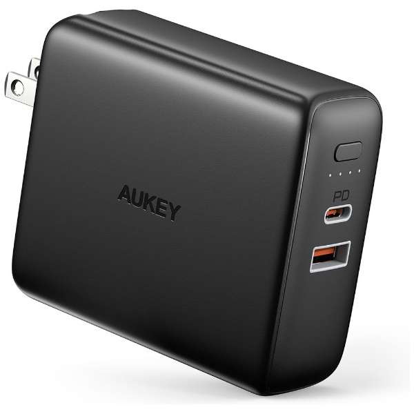 AUKEY(I[L[) RZǧ^ oCobe[ 5000mAh USB[d 20W PDΉ [USB-C 1|[g/USB-A 1|[g]  PA-PD20-BK ubN AUKEYiI[L[j Black PA-PD20-BK [2|[g /USB Power DeliveryΉ]_1