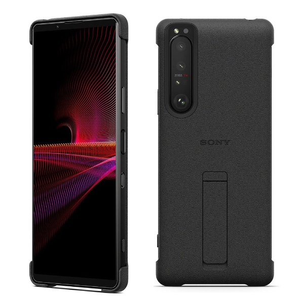 Xperia 1 III Style Cover with Stand BK black XQZ-CBBC/BJPCX [, for