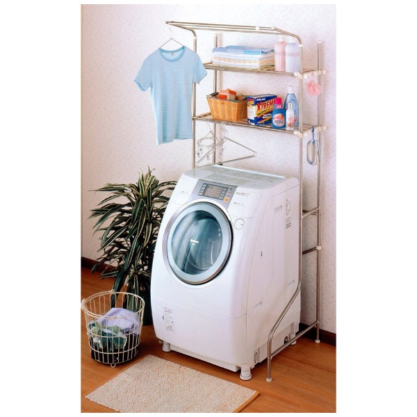 ステンレス 驚きの値段で 洗濯機ラック 高級 DSR-9