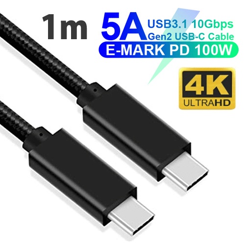 USB-C  USB-CP[u [f /[d /] /1m /USB Power Delivery /100W /USB3.2 Gen2] GEN2-1