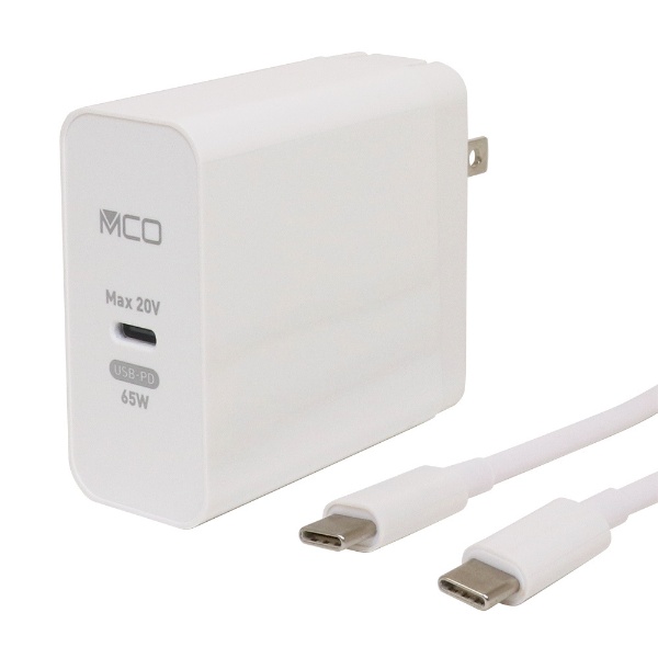 AC - USBŴ USB-CUSB-C֥ ΡPC֥åб 65W [1ݡȡUSB-C /USB Power Deliveryб] ۥ磻 IPA-CS02/WH
