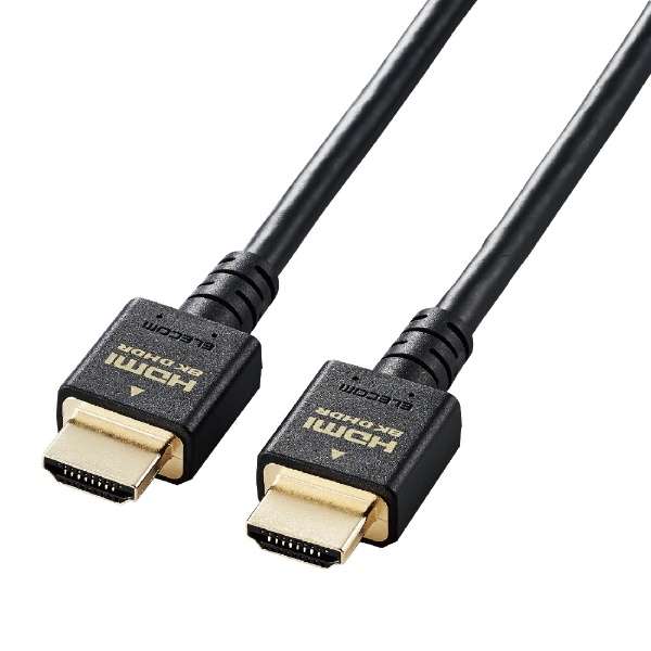 Ultra High Speed HDMI 3m 8K 60p / 4K 120p 金メッキ 【 TV Switch PS5 PS4 (タイプA・19ピン - タイプA・19ピン) HDMI2.1 イーサネット対応 RoHS指令準拠 HEC eARC対応 ブラック ブラック CAC-HD21E30BK [3m /HDMI⇔HDMI /