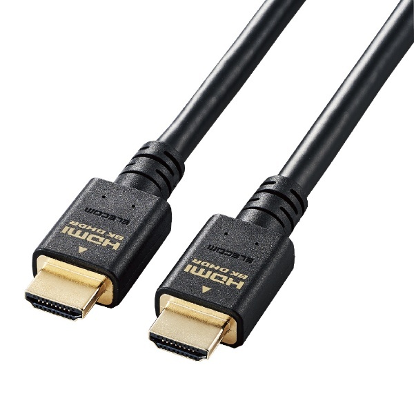 HDMIケーブル Ultra High Speed HDMI 5m 8K 60p 4K 120p 金メッキ 【 TV Nintendo  Switch PS5 PS4 等対応】 (タイプA・19ピン タイプA・19ピン) HDMI2.1 イーサネット対応 RoHS指令準拠 HEC  eARC対応 ブラック ブラック CAC-HD21E50BK [5m /HDMI⇔HDMI