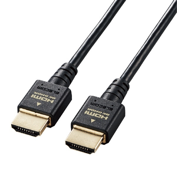 HDMIケーブル Ultra High Speed HDMI 1.5m 8K 60p 4K 120p 金メッキ 【 Nintendo Switch  PS5 PS4 等対応】 (タイプA・19ピン タイプA・19ピン) HDMI2.1 イーサネット対応 スリム RoHS準拠 HEC eARC対応 ブラック  ブラック CAC-HD21ES15BK [1.5m /HDMI⇔HDMI
