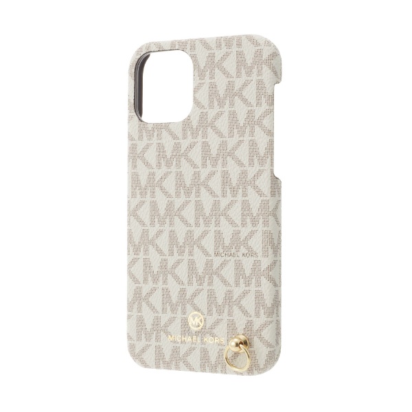 MICHAEL KORS - Slim Wrap Case Signature with Hand Strap - Magsafe for  iPhone 12/12 Pro [ Vanilla ] MKSHVNLWPIP2061 バニラ