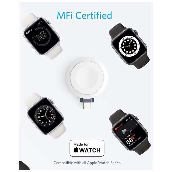 Anker Portable Magnetic Charger for Apple Watch iR[hX USB-C & Apple WatchC[dj dark gray A88040Z1 _[NO[ yïׁAOsǂɂԕiEsz_4