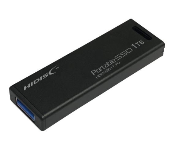 HDMSSD1TJP3R 外付けSSD USB-A接続 MiniStick(PC/録画用・PS5対応) [1TB /ポータブル型]