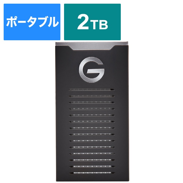 SDPS11A-002T-GBANB外置型SSD USB-C+USB-A连接G-DRIVE SSD黑色[2TB/手提式型]
