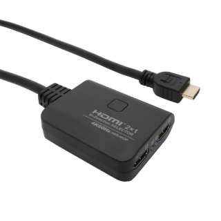 支持HDMI双向挑选器[2波特酒（Port）(1输入2输出or 2输入单输出)/4K60Hz的/手动转换]黑色HDS-4K2P[支持4K的/手动]