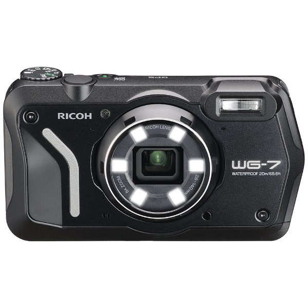 WG-7 コンパクトデジタルカメラ ブラック [防水+防塵+耐衝撃] リコー
