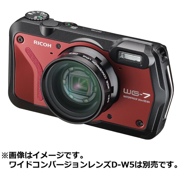 WG-7 コンパクトデジタルカメラ レッド [防水+防塵+耐衝撃] リコー ...