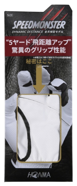 人左手穿用(慣用右手的事情)]高爾夫球手套SPEEDMONSTER手套(XL尺寸:25 