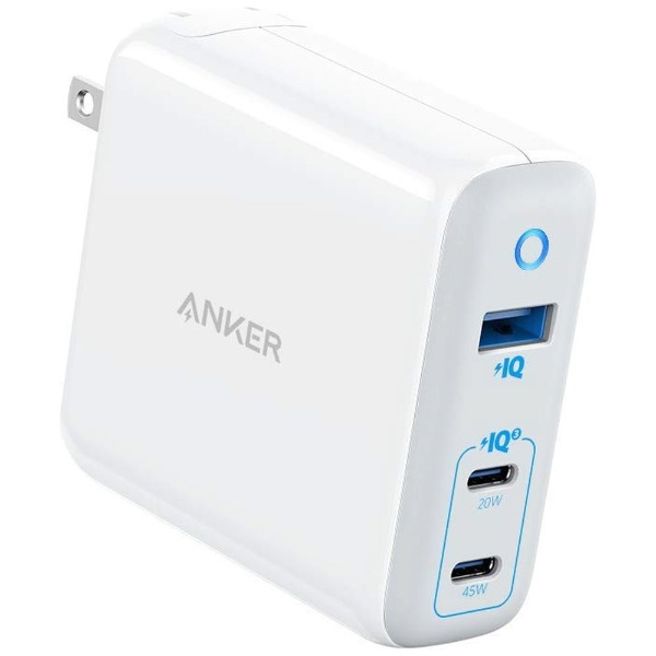 Anker PowerPort III 3-Port 65W Elite white A2034121 [3ポート /USB Power  Delivery対応 /GaN(窒化ガリウム) 採用] Anker Japan｜アンカー・ジャパン 通販 | ビックカメラ.com