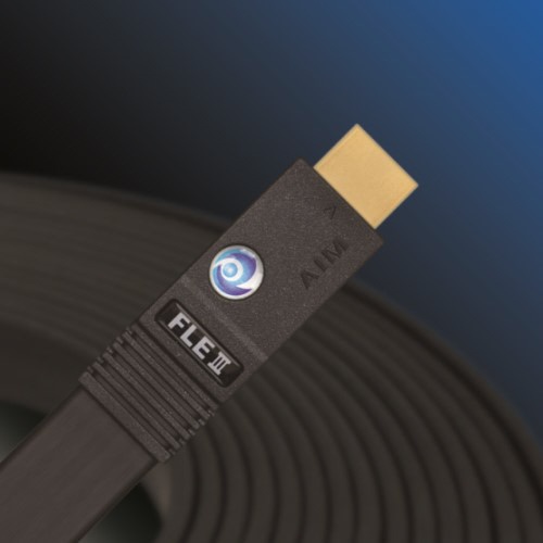HDMIケーブル AIM ブラック FLE3-01 [1m /HDMI⇔HDMI /フラットタイプ /イーサネット対応]