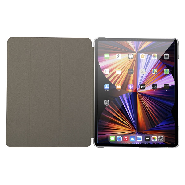12.9インチ iPad Pro（第5世代）用 ハイブリッドマットレザーケース ブラック BSIPD2112CHLBK