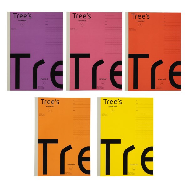 Tree's プラスメモリ ノート 5冊束 UTRP3AX5 [セミB5・B5 /7mm(A罫 