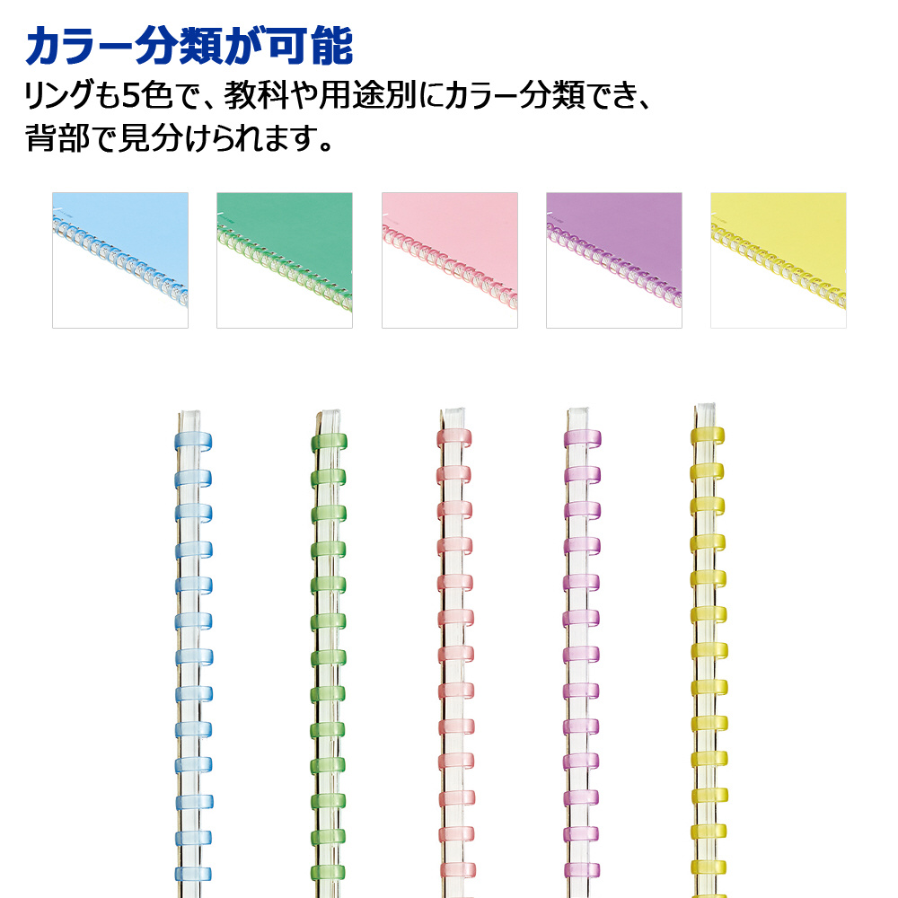 Campus(キャンパス) ソフトリングノート ピンク S111BT-P [セミB5・B5