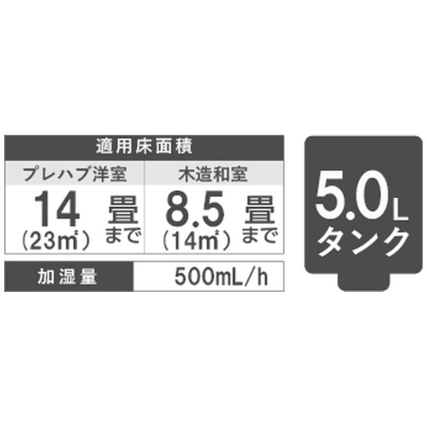 加濕器Dainichi Plus三明治白HD-RXT521-W[混合(加熱+氣化)式