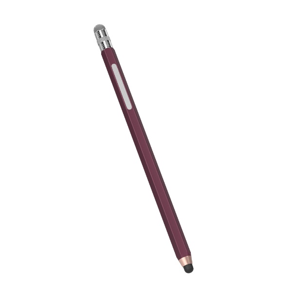 NEW売り切れる前に☆ 握りやすいエンピツ型タッチペン シリコン+導電性繊維の2WAYペン先 ロングタイプ 定番の人気シリーズPOINT(ポイント)入荷 OWL-TPSE08-MR マルーン
