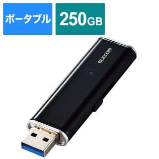 ESD-EMN0250GBKR OtSSD USB-Aڑ PS5/PS4A^Ή(iPadOS/iOS/Mac/Windows11Ή) ubN [250GB /|[^u^]