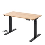 电动升降桌子[W1200xD600xH598～1248mm]薄的木纹ERD-C12060LM