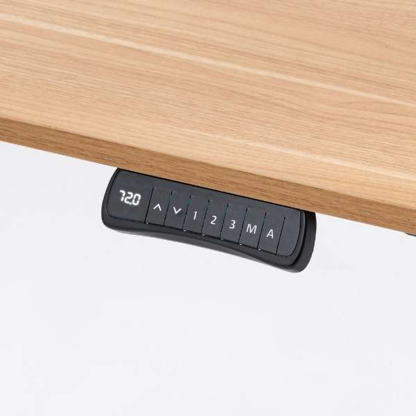 电动升降桌子[W1200xD600xH598～1248mm]薄的木纹ERD-C12060LM_5