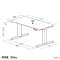 电动升降桌子[W1200xD600xH598～1248mm]薄的木纹ERD-C12060LM_11