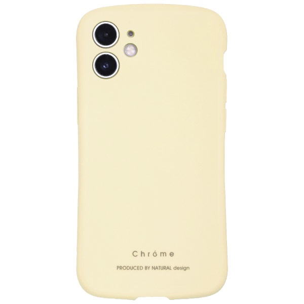  iPhone12専用ケース Chrome Cream iP20_61-CH05 クリーム