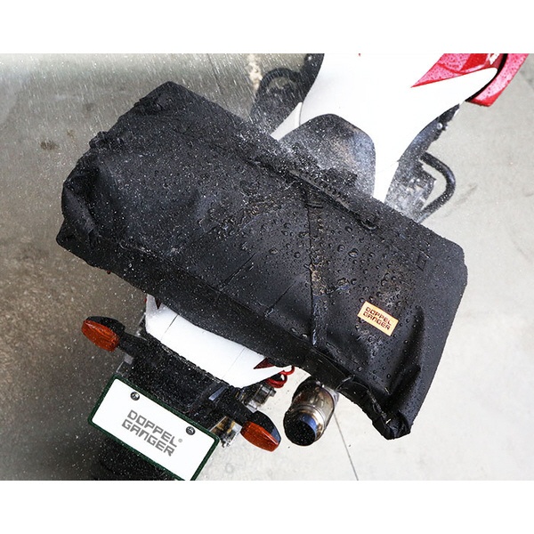 バイク用ターポリンツーリングシートバッグ（大容量・確実な固定） 60L ブラック DBT427-BK