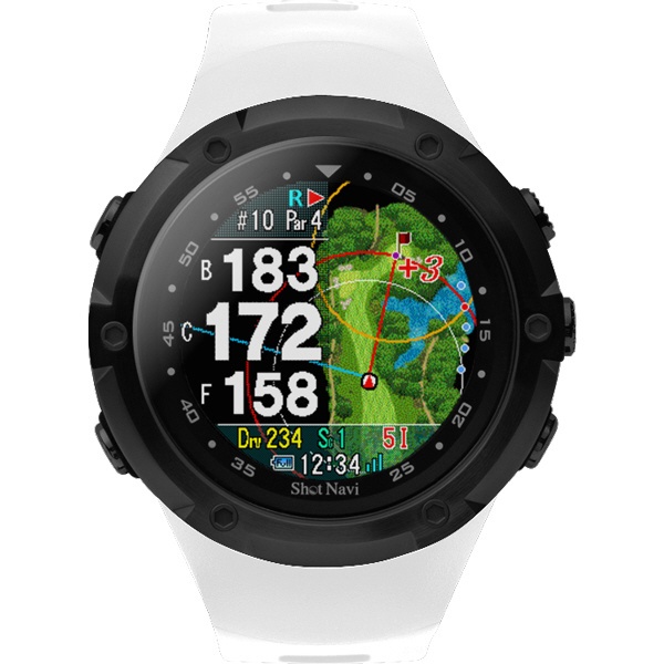 ショットナビ　腕時計型GPS距離計測器　W1 Evolve WHxBK　ホワイトxブラック ホワイトブラック W1EvolveWHxBK  【返品交換不可】