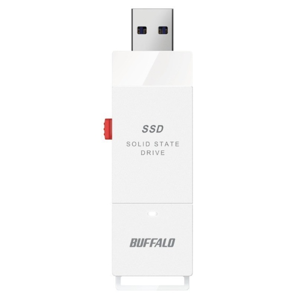 SSD-SCT1.0U3-WA 外付けSSD USB-C＋USB-A接続 (PC・TV両対応、PS5対応) ホワイト [1TB /ポータブル型]