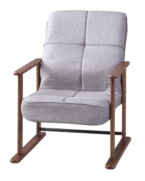 座椅子】背もたれ付正座椅子 LSS-23GY(W43.5×D39.5×H45×SH19.5cm) 東谷