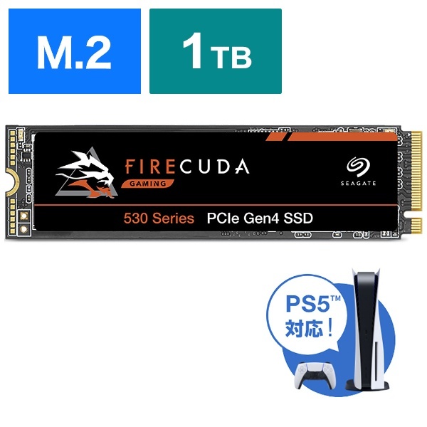 ZP1000GM3A013 内蔵SSD PCI-Express接続 FireCuda 530(PS5対応) [1TB /M.2] SEAGATE｜シーゲート  通販 | ビックカメラ.com